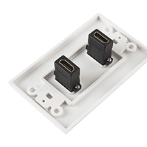 Çift HDMI Duvar Plakası