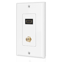 HDMI ve COAX Duvar plakası
